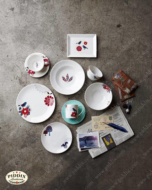 Modern Birds Flowers and Woodland Dish Set -- Piddix Licensed Products Licensed Piddix Product
