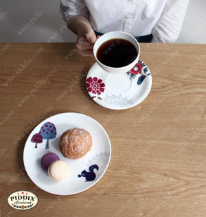 Modern Birds Flowers and Woodland Dish Set -- Piddix Licensed Products Licensed Piddix Product