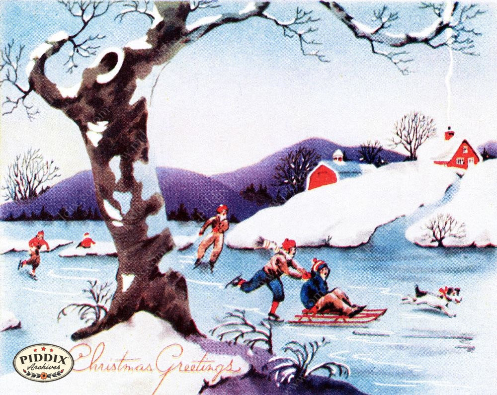 Pdxc10009 -- Snowy Scenes Color Illustration