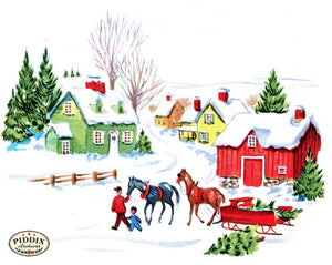 Pdxc10055B -- Snowy Scenes Color Illustration