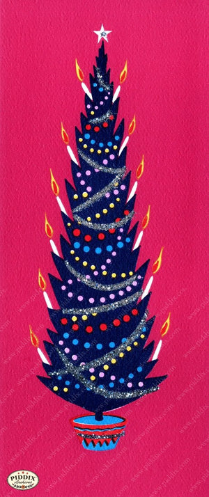 Pdxc10056A -- Christmas Trees Color Illustration