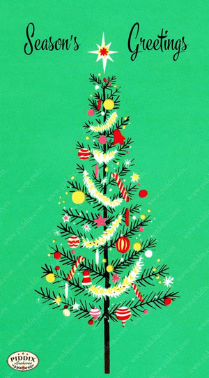 Pdxc10089 -- Christmas Trees Color Illustration