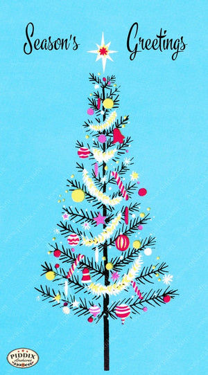 Pdxc10089 -- Christmas Trees Color Illustration