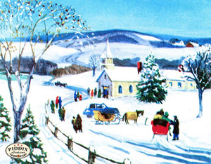 Pdxc10092A -- Snowy Scenes Color Illustration