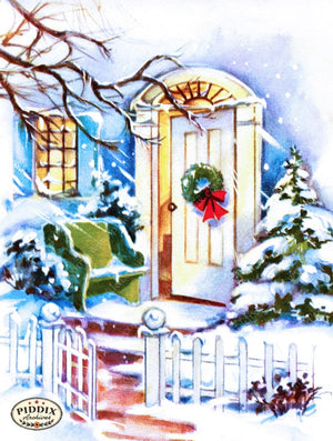 Pdxc10114A -- Snowy Scenes Color Illustration