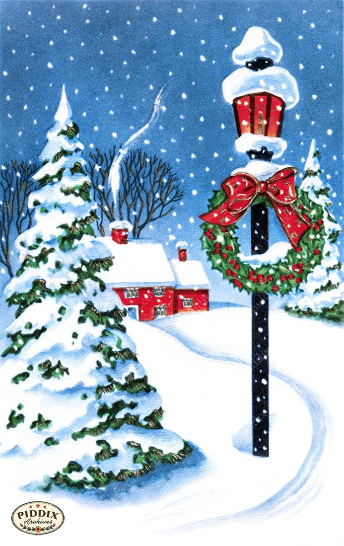 Pdxc10118A -- Snowy Scenes Color Illustration