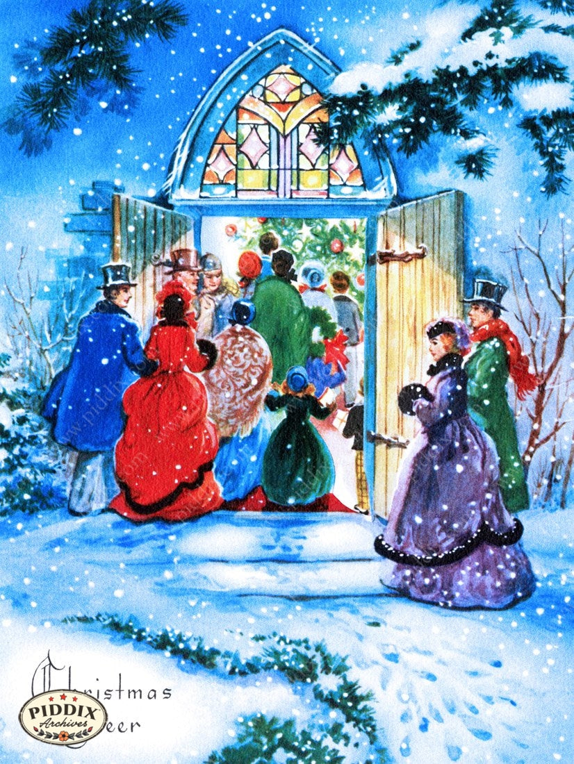 Pdxc10138A -- Snowy Scenes Color Illustration