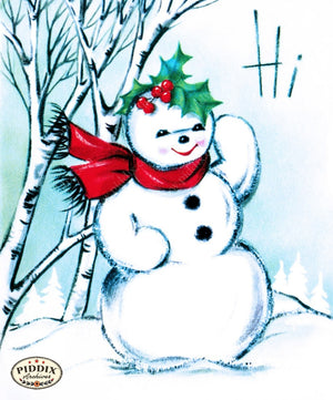 Pdxc10162 -- Snowmen Women Color Illustration