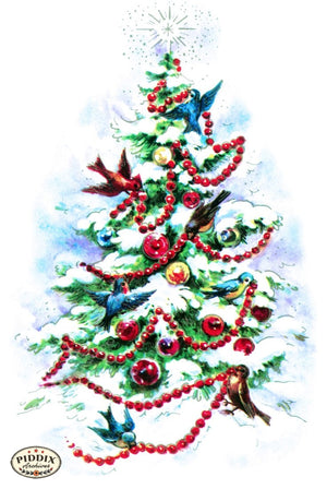 Pdxc10167 -- Christmas Birds Color Illustration