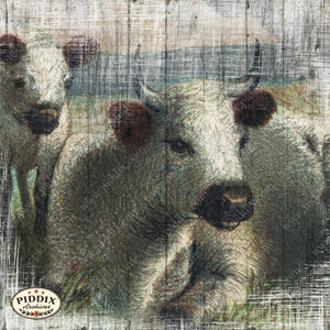 Pdxc11666C -- Farmhouse Animals Original Collage