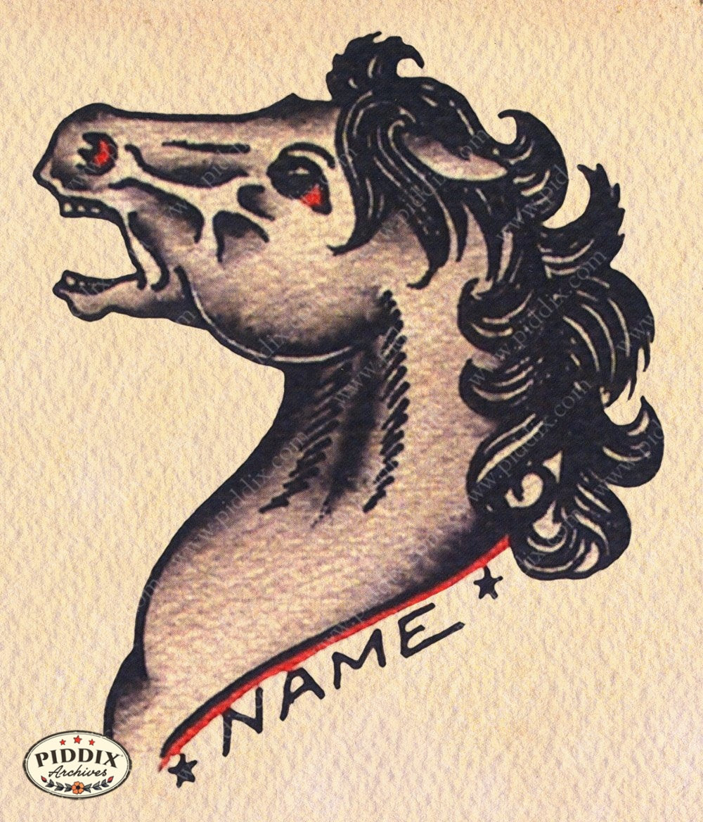 Tattoo Pdxc12072 Color Illustration