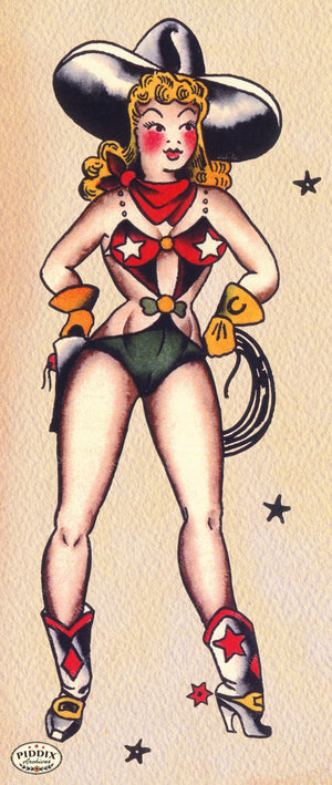 Pdxc12098 -- Retro Tattoos Color Illustration