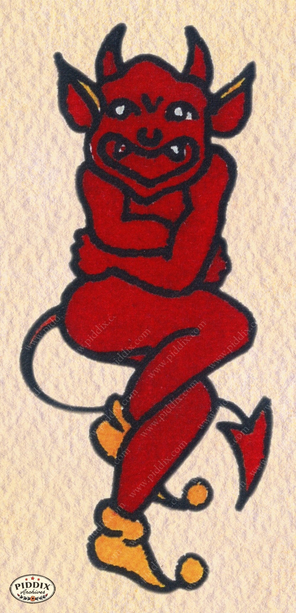 Pdxc12125 -- Retro Tattoos Color Illustration