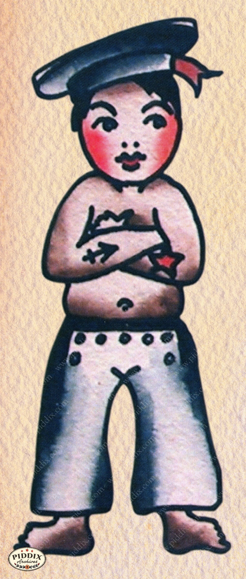 Pdxc12136 -- Retro Tattoos Color Illustration