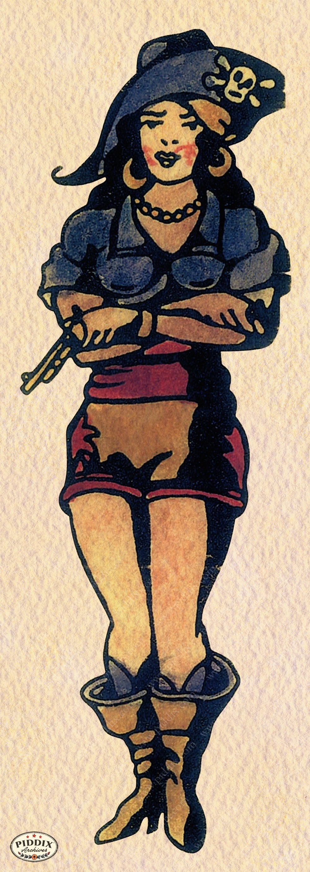 Pdxc12194 -- Retro Tattoos Color Illustration