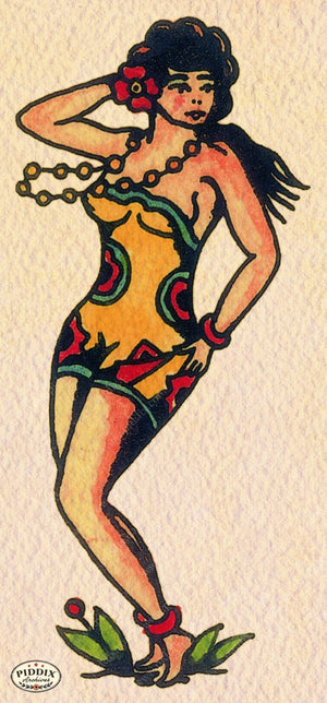 Pdxc12203 -- Retro Tattoos Color Illustration