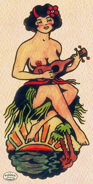 Pdxc12209 -- Retro Tattoos Color Illustration