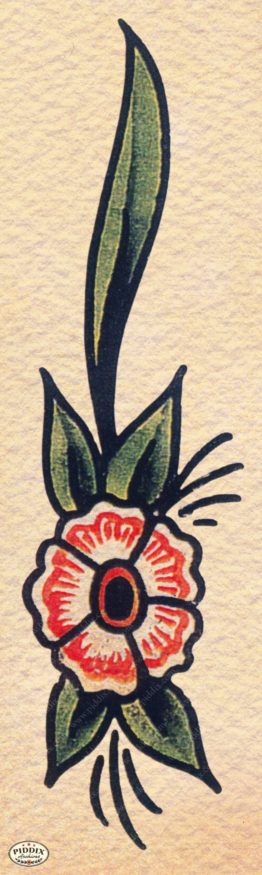 Pdxc12228 -- Retro Tattoos Color Illustration