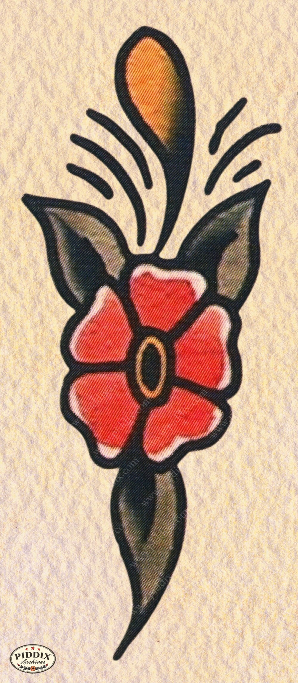 Pdxc12292 -- Retro Tattoos Color Illustration