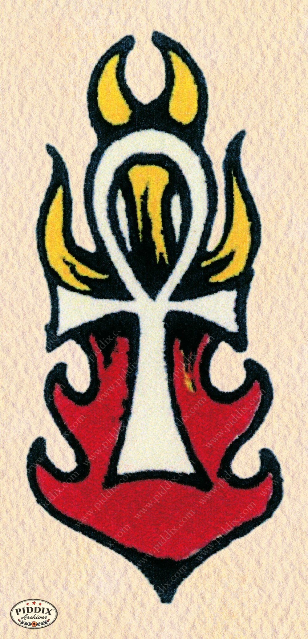 Pdxc12324 -- Retro Tattoos Color Illustration