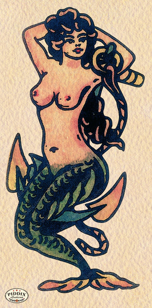 Pdxc12349 -- Retro Tattoos Color Illustration