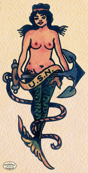 Pdxc12359 -- Retro Tattoos Color Illustration