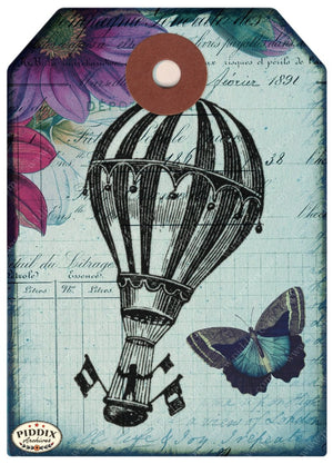 Pdxc12497B And C -- Flight & Flowers Original Collage
