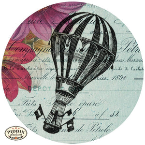 Pdxc12497B And C -- Flight & Flowers Original Collage