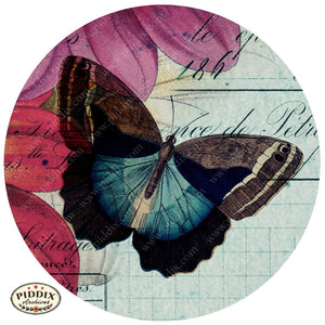 Pdxc12498A B & C -- Flight Flowers Original Collage