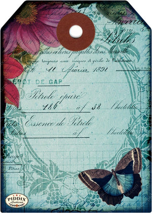 Pdxc12499A & B -- Flight Flowers Original Collage
