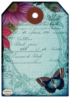 Pdxc12499A & B -- Flight Flowers Original Collage
