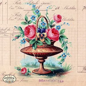 Pdxc12502 -- Flight & Flowers Original Collage