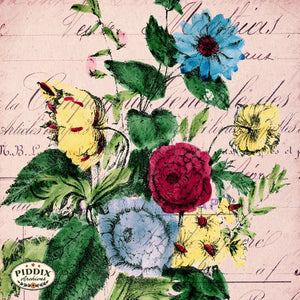Pdxc12513A & B -- Flight Flowers Original Collage