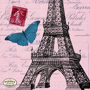 Pdxc12519B C & D -- Flight Flowers Original Collage