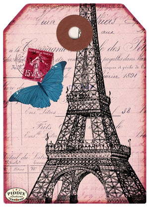 Pdxc12519B C & D -- Flight Flowers Original Collage