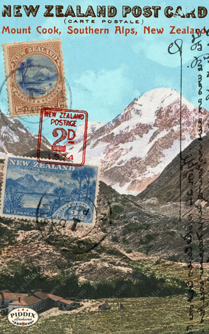 Pdxc13511B -- Travel Postcards Original Collage