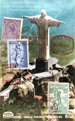Pdxc13660A -- Travel Postcards Original Collage