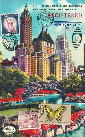 Pdxc13755A -- Travel Postcards Original Collage