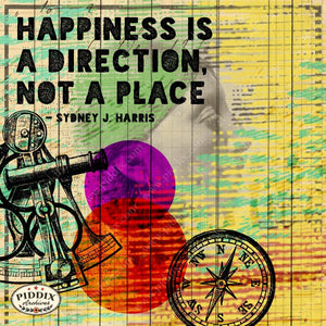 Pdxc14167A -- Happiness Is... Inspirational Quote Original Collage
