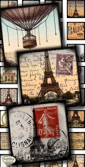 Pdxc14199 -- Travel Postcards Original Collage