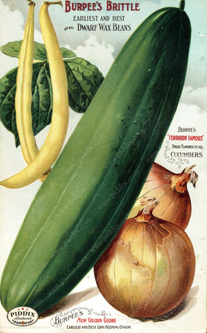 Pdxc1482 -- Fruit & Vegetable Seed Catalogs Color Illustration
