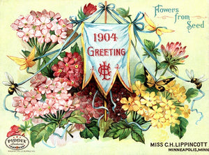 Pdxc1550 -- Flower Seed Catalogs Color Illustration