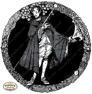 Pdxc15531-- Black & White Fairy Tales Black & White Engraving