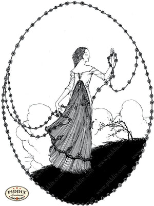 PDXC15535-- Black & White Fairy Tales Black & White Engraving