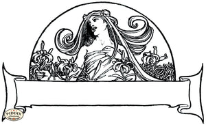 PDXC15671-- Black & White Fairy Tales Black & White Engraving