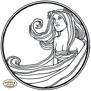 PDXC15674-- Black & White Fairy Tales Black & White Engraving