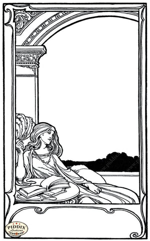 Pdxc15676-- Black & White Fairy Tales Black & White Engraving