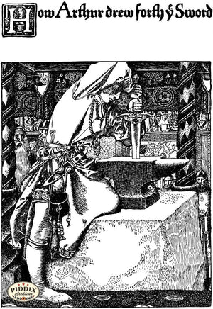 PDXC15814-- Black & White Fairy Tales Black & White Engraving