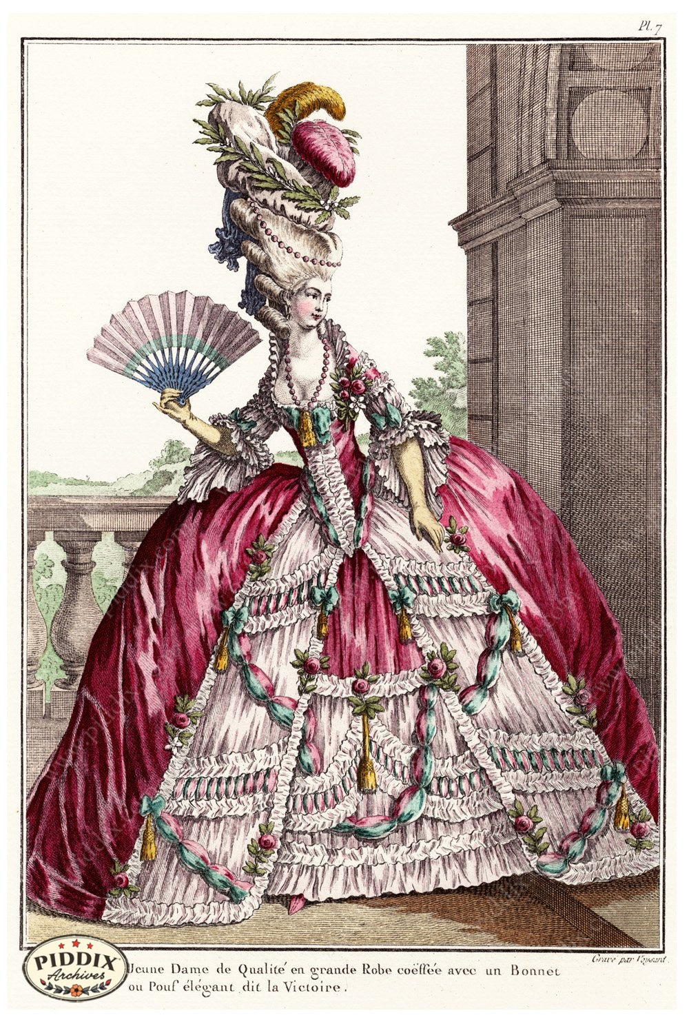 Pdxc1581C -- French Fashion Color Illustration