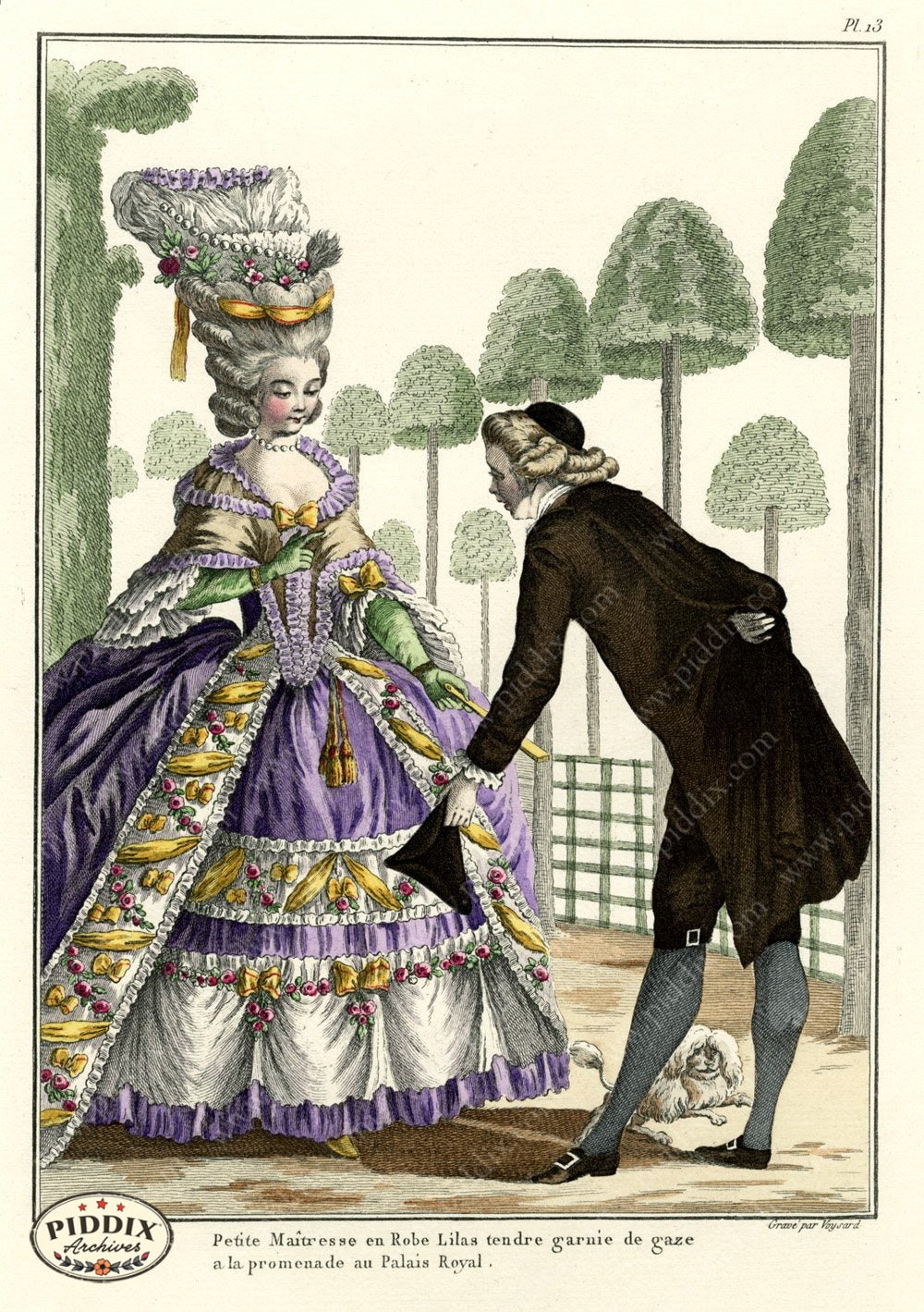 Pdxc1582 -- French Fashion Color Illustration